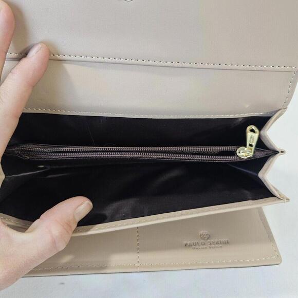 Paulo Serini Wallet Vegan Leather , Green & Brown. Boho - Picture 6 of 7